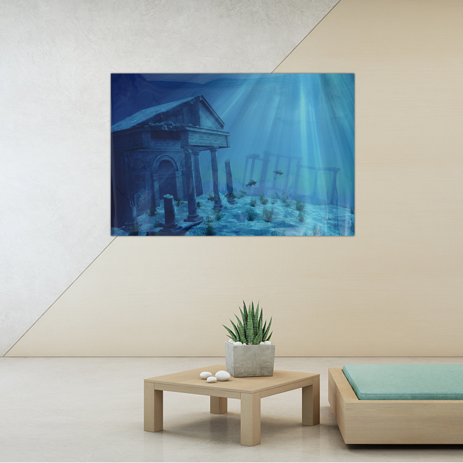 Aquarium Fish Wallpaper - 壁紙水槽ポスター背景ステッカー装飾水槽装飾背景装飾品