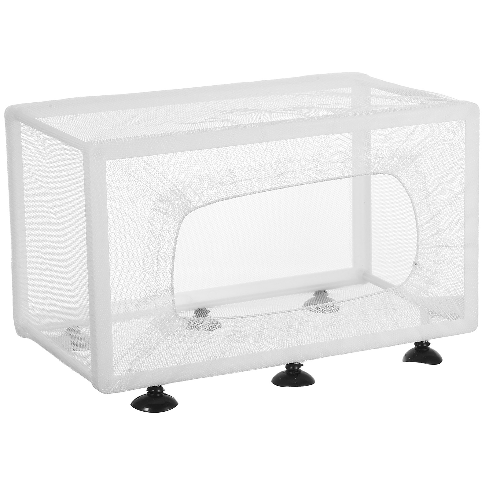 Aquarium Fish Big - 大型水槽用魚網 孵卵器 インキュベーター ポリエステルメッシュ プラスチックフレーム ランダムカラー