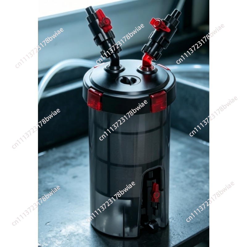 Fish Tank Filter Aquarium - 水槽プレフィルターバレルサイレントノンパワーフィルター外部3-in-1浄水サイクルバレル（魚タンク、池用）