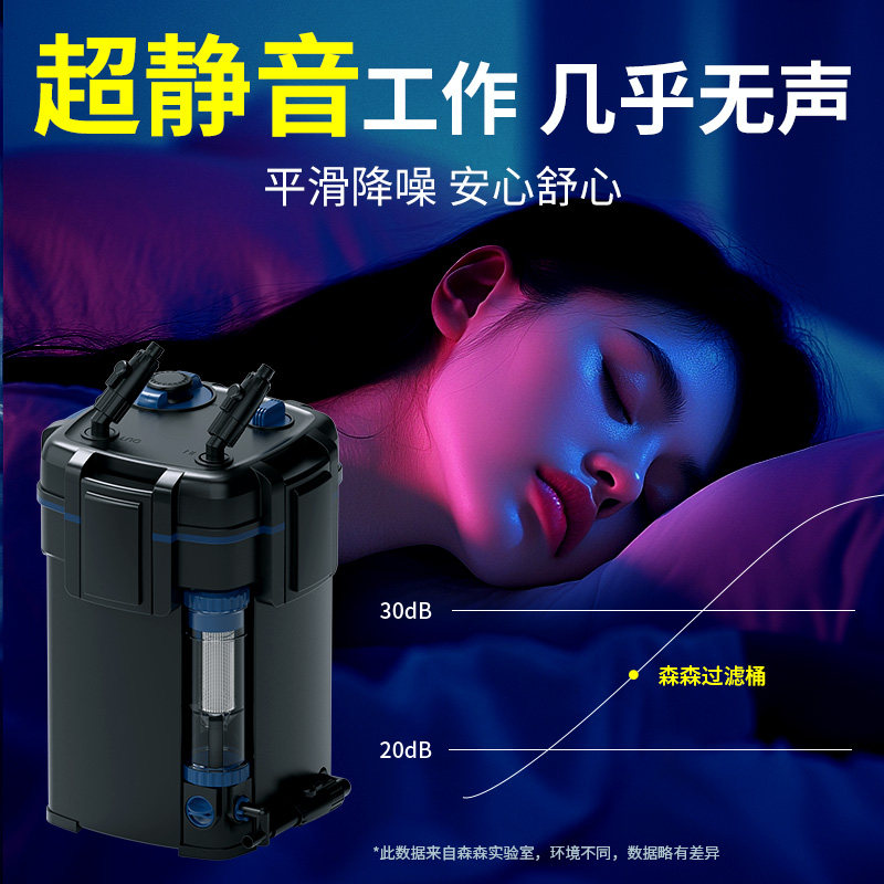 水槽用トイレフィルターシステム　静音ポンプ付き外部キャニスタ - Fish Tank Filter Aquarium のレビューと価格