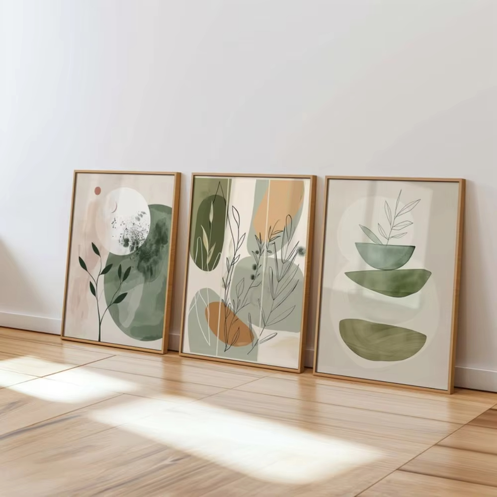 3枚組 花柄植物アート キャンバスプリント ボヘミアン ミニ - Live Plant Fertilizer のレビューと価格