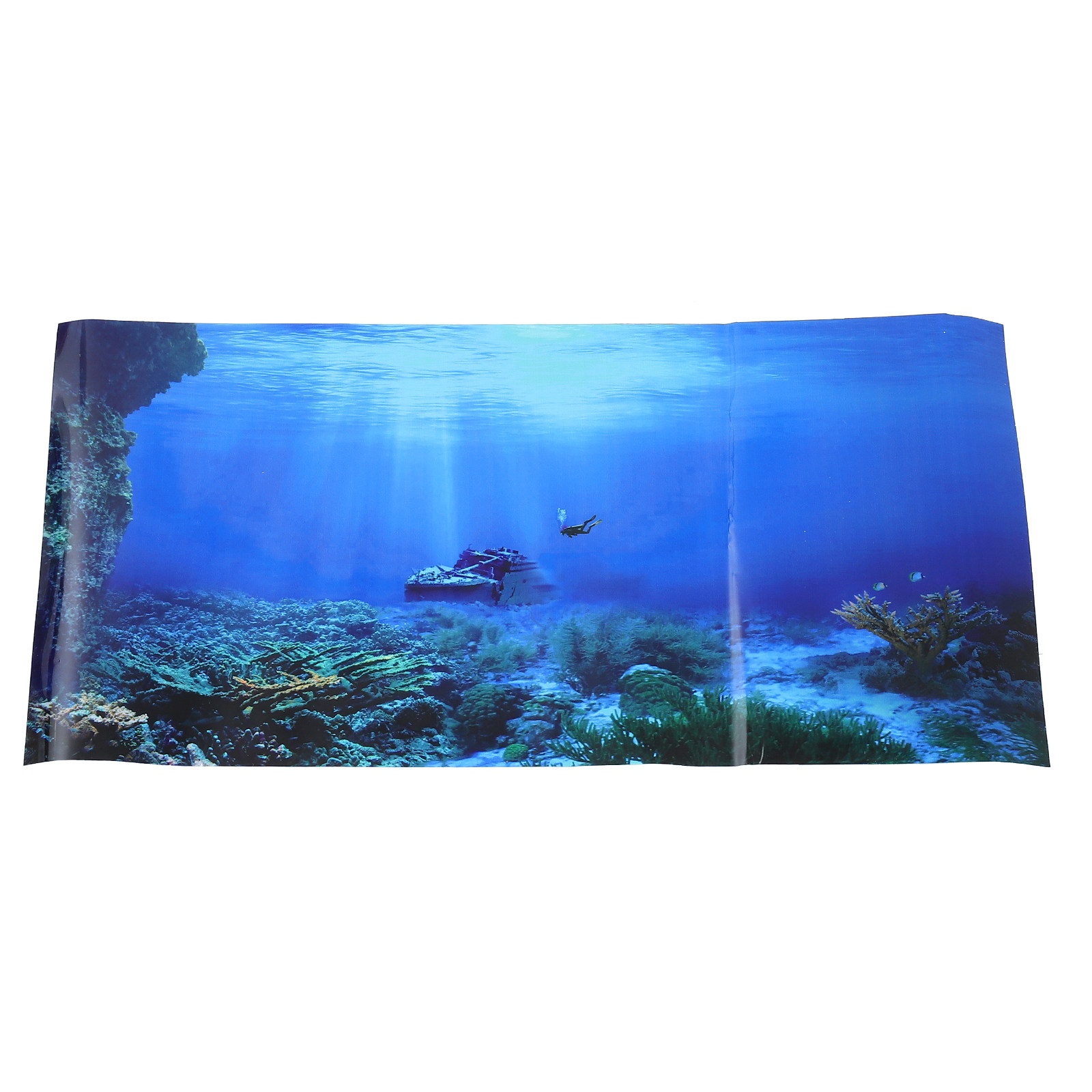 水槽背景ステッカー 魚タンク用粘着装飾品 壁紙背景ステッカー - Aquarium Fish Wallpaper のレビューと価格