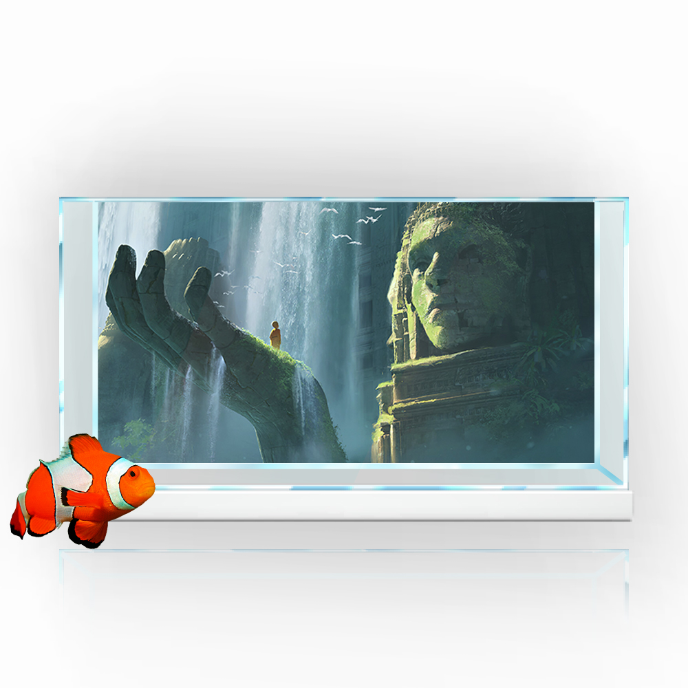水槽の背景ステッカー,滝の識別のためのインドムギス,ポルトガ - Aquarium Fish Wallpaper のレビューと価格