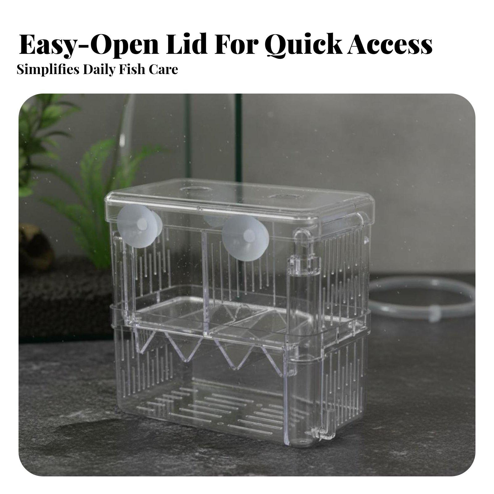 二層水槽飼育タンク稚魚隔離分離器透明孵化箱水槽用品用 - Aquarium Fishes のレビューと価格