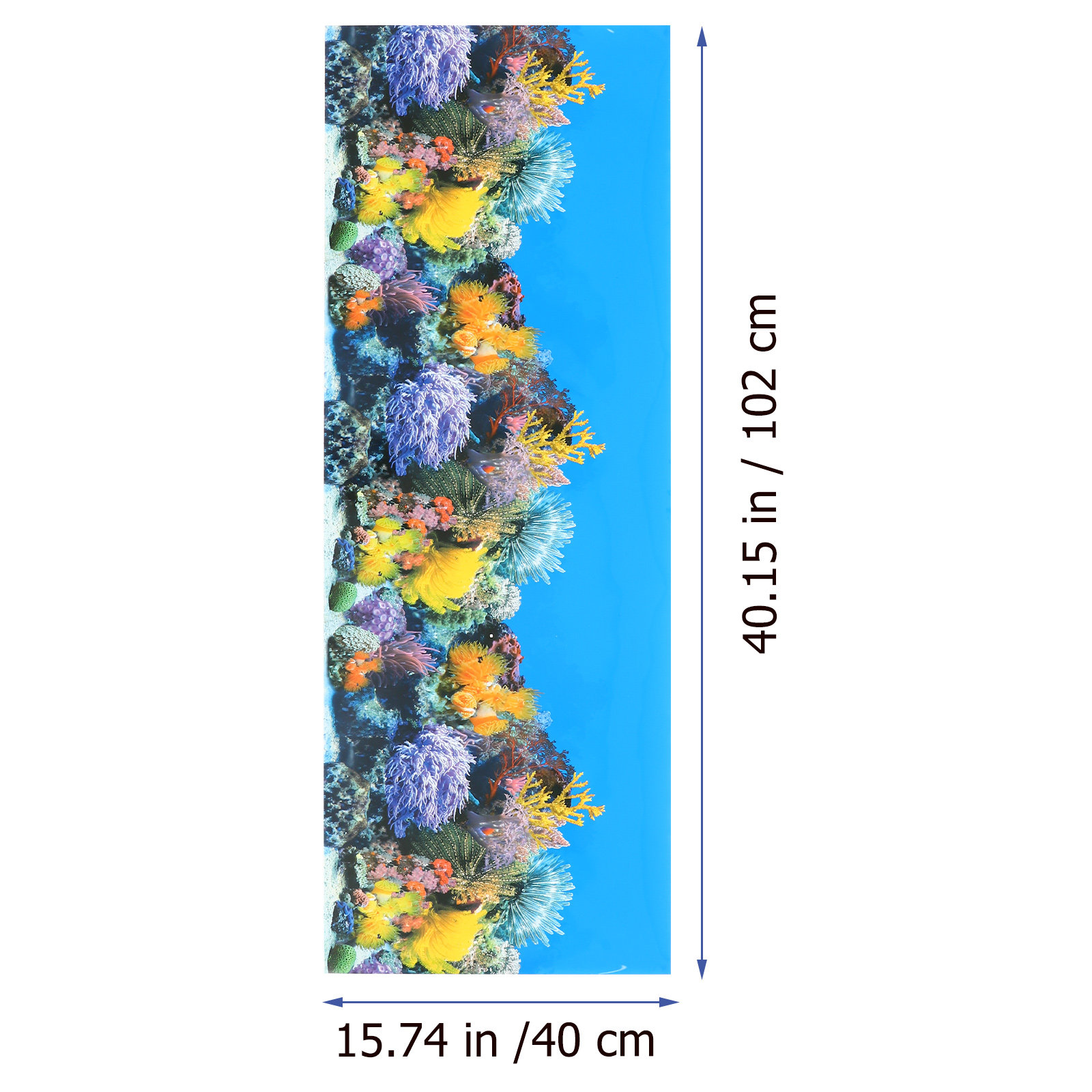 水槽用背景紙 厚手 3D装飾壁紙 鮮やかな水中テーマ 取り外 - Aquarium Fish Wallpaper のレビューと価格
