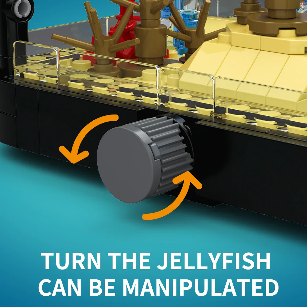ライト付き水槽ビルディングブロックセット、水槽、海洋カメ、1 - Aquarium Fish Guppy のレビューと価格