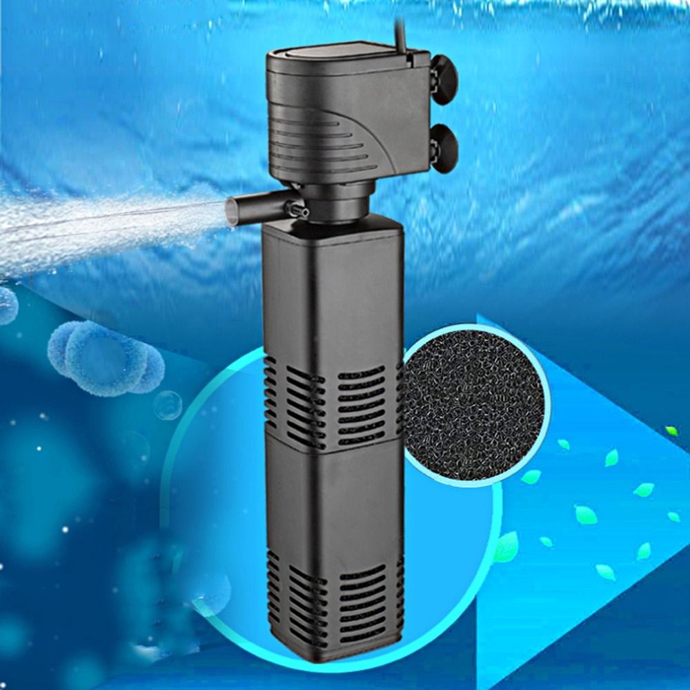 プラスチック製3in1水槽フィルター濾過装置4/6/12/2 - Fish Tank Filter Aquarium のレビューと価格