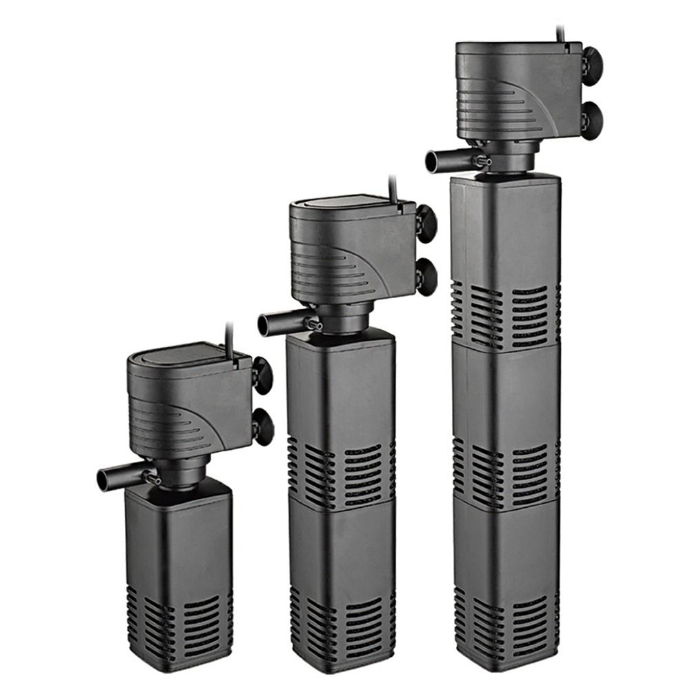 プラスチック製3in1水槽フィルター濾過装置4/6/12/2 - Fish Tank Filter Aquarium のレビューと価格