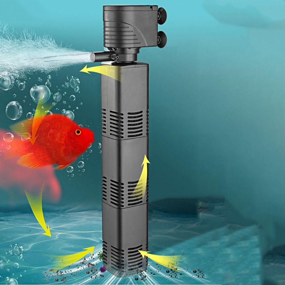 プラスチック製3in1水槽フィルター濾過装置4/6/12/2 - Fish Tank Filter Aquarium のレビューと価格