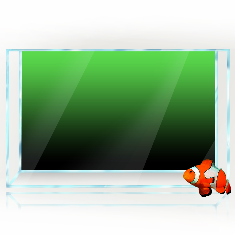 水槽の背景ステッカー黒、緑、青のグラデーションシンプルな印刷 - Aquarium Fish Wallpaper のレビューと価格