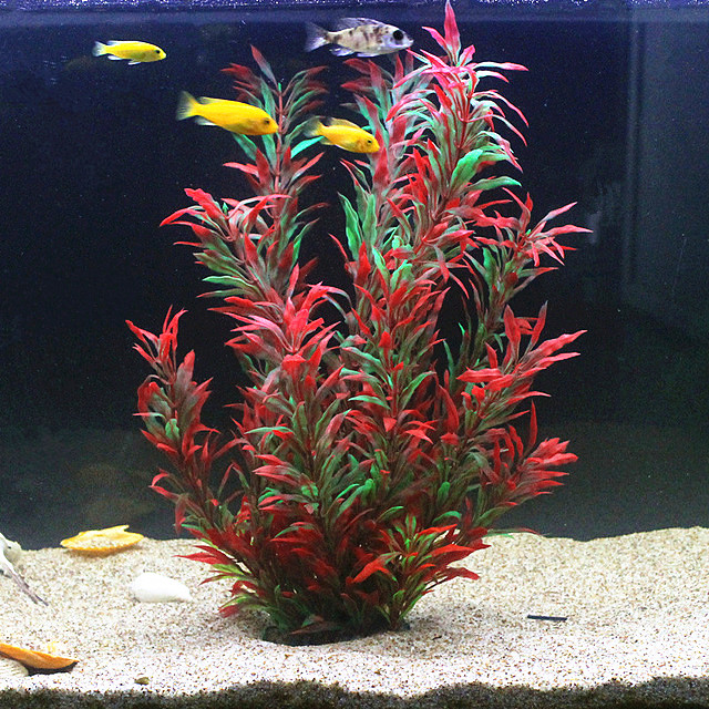 人工水槽50cm,珍しい植物,水族館,偽の竹の葉,水草,プラ - Aquarium Fish Guppy のレビューと価格